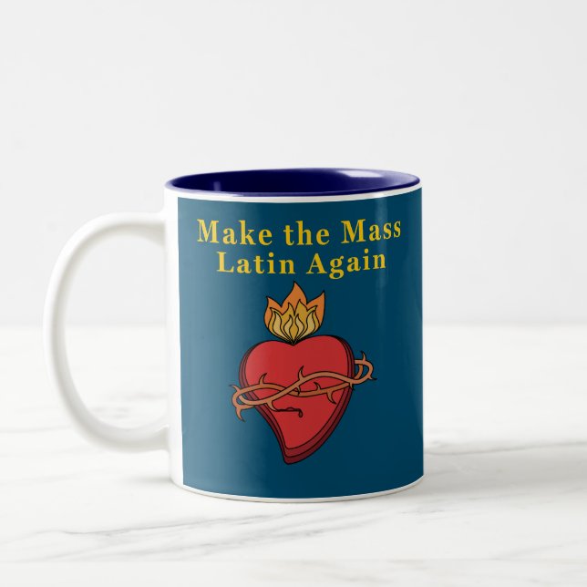 Römisch-katholische Geschenke machen die Messe wie Zweifarbige Tasse (Links)