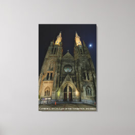 Römisch-katholische Kathedralkirchenarchitektur Leinwanddruck
