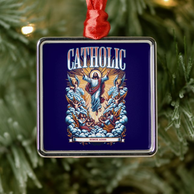 Römisch-katholische Kirche seit AD33 Jesus Christu Ornament Aus Metall (Baum)