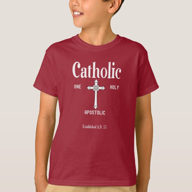 Römisch-katholische Kirchengeschenk T-Shirt (Vorderseite)