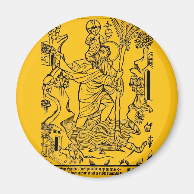 römisch-katholische Saint Christopher Magnet (Vorne)