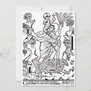 römisch-katholische Saint Christopher Save The Date