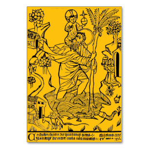 römisch-katholische Saint Christopher Tischnummer
