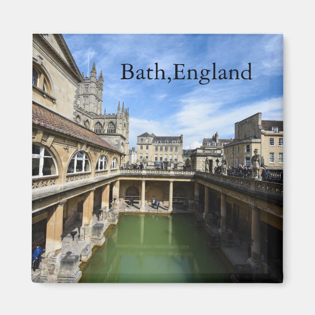 Römische Bäder in Bath England Magnet (Vorne)