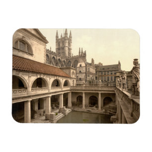 Römische Bäder und Abtei, IV, Bath, England Magnet