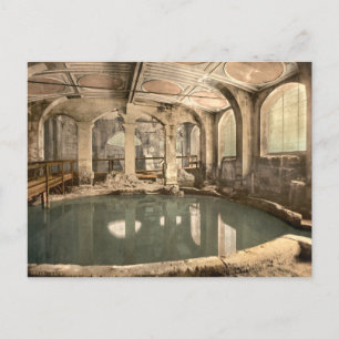 Römische Bäder und Abtei V, Bath, Somerset, Englan Postkarte