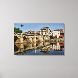 Römische Brücke bei Chaves, Portugal Leinwanddruck