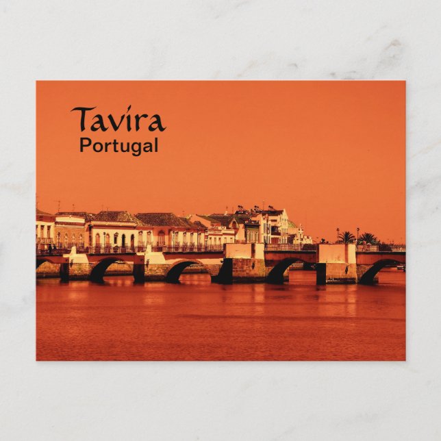 Römische Brücke in Tavira Postkarte (Vorderseite)