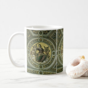 Römische Göttin Gerechtigkeit mit Engeln von Rapha Kaffeetasse