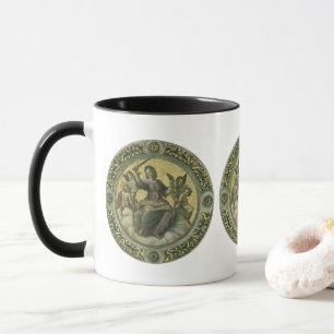 Römische Göttin Gerechtigkeit mit Engeln von Rapha Tasse