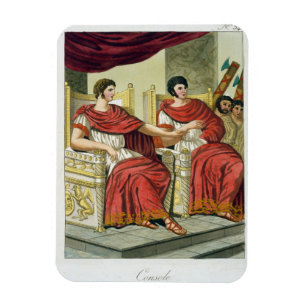 Römische Konsuln, von "L'Antica Rom", 1825 (Farbe Magnet