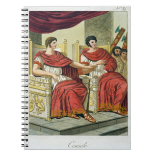 Römische Konsuln, von "L'Antica Rom", 1825 (Farbe Notizblock