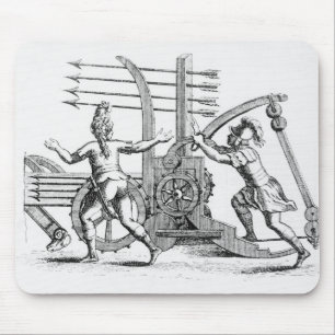 Römische Kriegsmaschine für das Abfeuern der Mousepad
