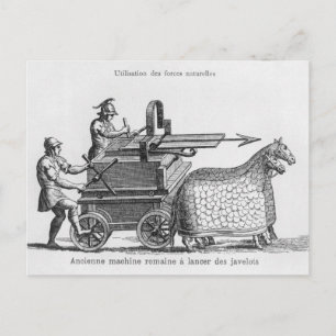 Römische Kriegsmaschine zum Abschuss von Javelinen Postkarte