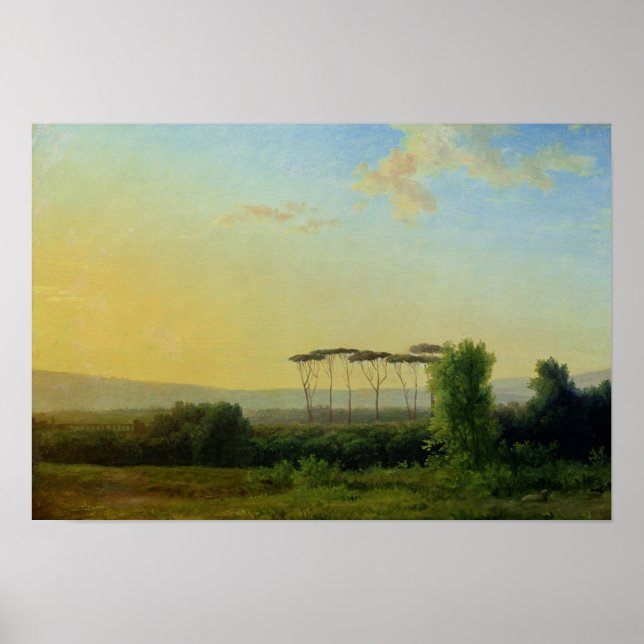 römische Landschaft Poster (Vorne)