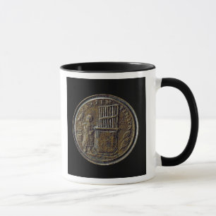 Römische Münze, die ein Organ darstellt Tasse