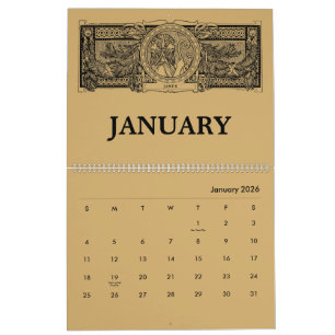 Römische Mythologie Art Nouveau Kalender
