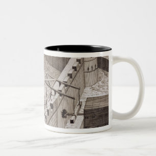 Römische Rammböcke, vom 'Encyclopedie DES S Zweifarbige Tasse