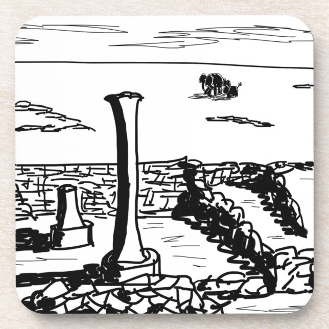 römische Ruinen der Esel- und Untersetzer (Vorderseite)