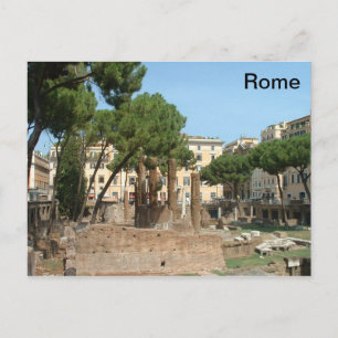 Römische Ruinen - Piazza Argentinien - Rom Postkarte