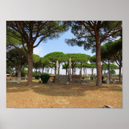 Römische Ruinen von Ostia Antica Poster