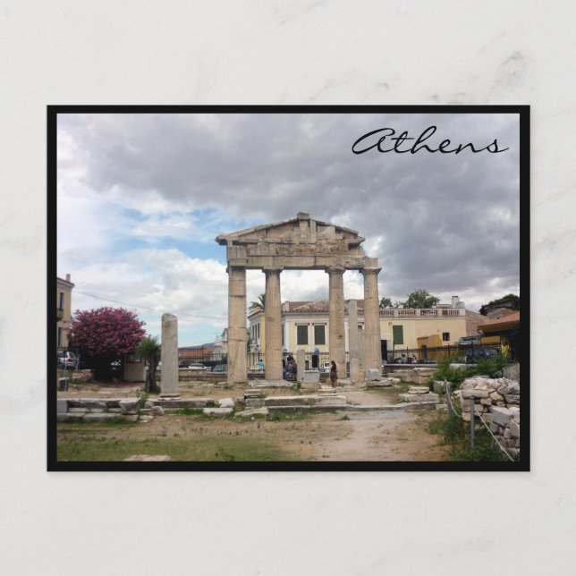 römische Säulen Postkarte (Vorderseite)