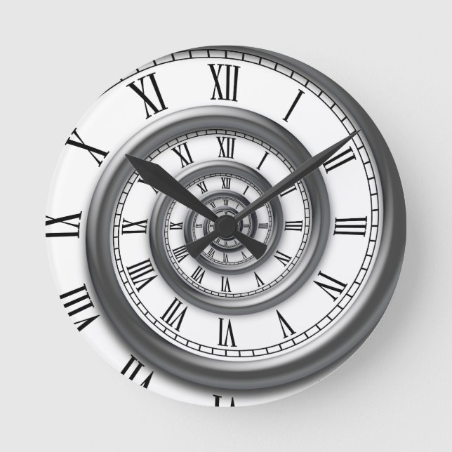 Römische Spiraluosenuhr Runde Wanduhr (Vorderseite)