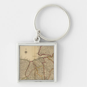 Römische Straßen und Wälder Schlüsselanhänger