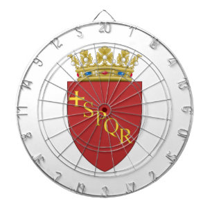 Römische Wappen (SPQR) (Rom, Italien) Dartscheibe
