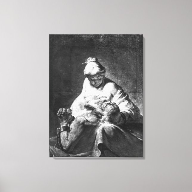 römische Wohltätigkeit Leinwanddruck (Vorderseite)