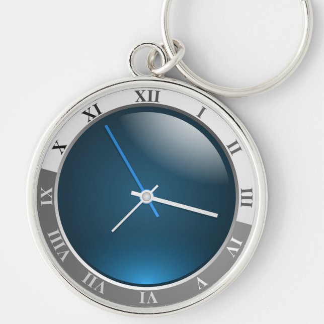 RÖMISCHE ZIFFERN UHR SCHLÜSSELANHÄNGER (Vorne)