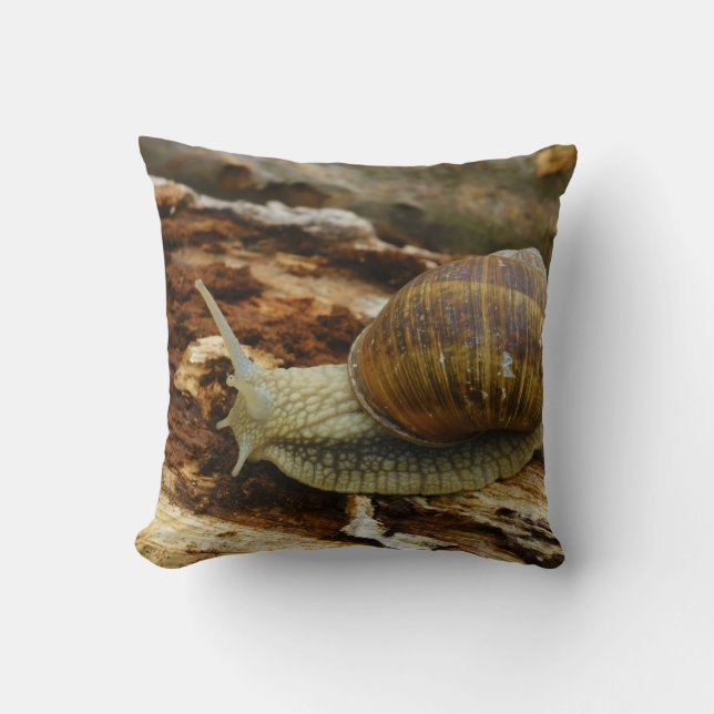 Römischer essbare Schnecke-Helix Pomatia Kissen (Vorderseite)