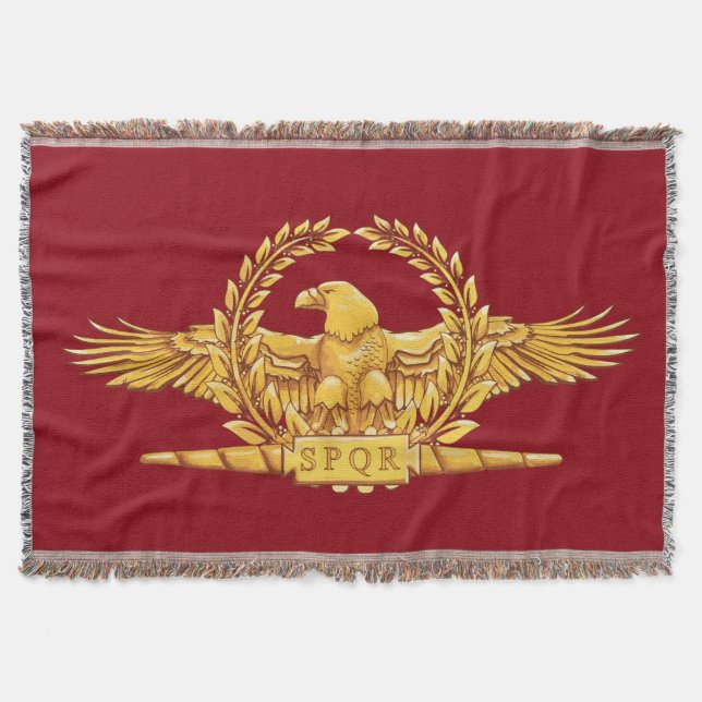 Römischer KaiserWurf Eagles SPQR Decke (Vorderseite)