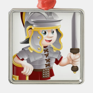 Römischer Soldat mit Klinge Ornament Aus Metall