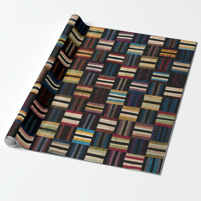 Römischer Streifen-Quilt Geschenkpapier (Ungerollt)