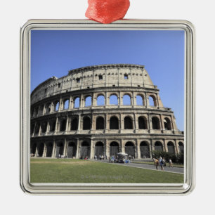 Römisches Colosseum Lazio, Italien Silbernes Ornament