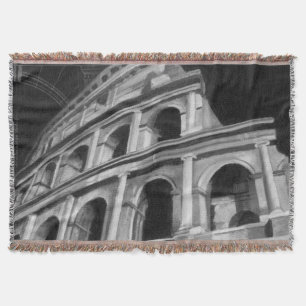 Römisches Colosseum mit Architekturzeichnungen Decke