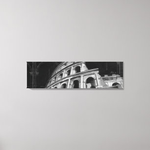 Römisches Colosseum mit Architekturzeichnungen Leinwanddruck