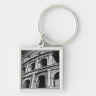 Römisches Colosseum mit Architekturzeichnungen Schlüsselanhänger