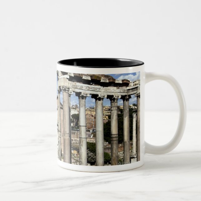 Römisches Forum, Rom, Italien Zweifarbige Tasse (Rechts)