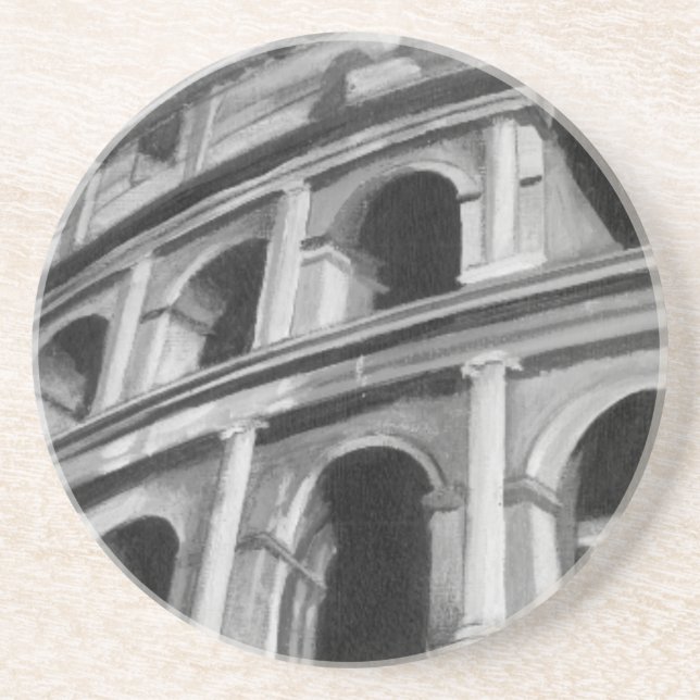 Römisches Kolosseum mit architektonischen Zeichnun Getränkeuntersetzer (Vorne)