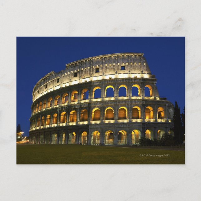 Römisches Kolosseum, Rom, Italien 3 Postkarte (Vorderseite)