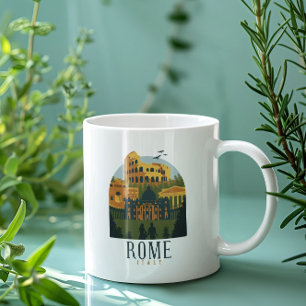 Römisches Kolosseum Vintage Kaffeetasse