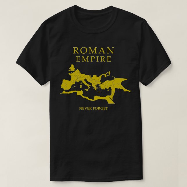 Römisches Reich Karte Vergessen Sie nie SPQR Rom  T-Shirt (Design vorne)