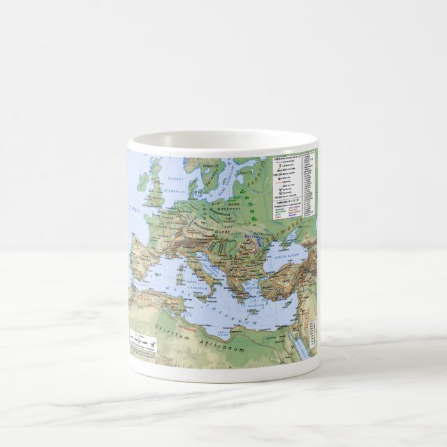 Römisches Reich-Karte während der Herrschaft des Kaffeetasse (Mittel)