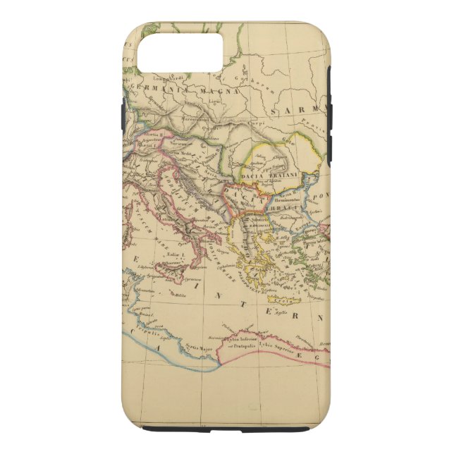 Römisches Reich unter Constantine und Trajan Case-Mate iPhone Hülle (Rückseite)