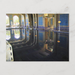 Römisches Schwimmbad im Hearst Castle, Kalifornien Postkarte