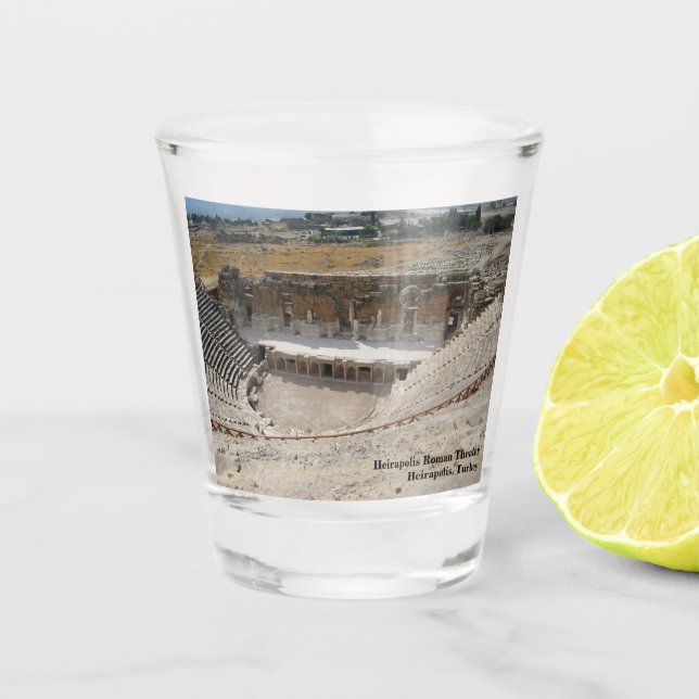 Römisches Theater Heirapolis Schnapsglas (Vorderseite)