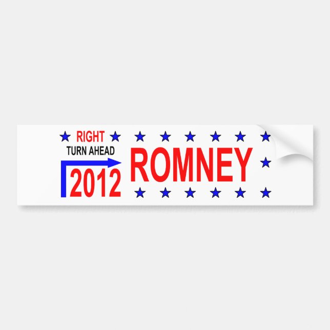 ROMNEY 2012 AUTOAUFKLEBER (Vorne)