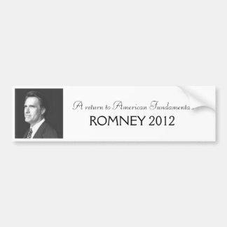 Romney 2012 autoaufkleber